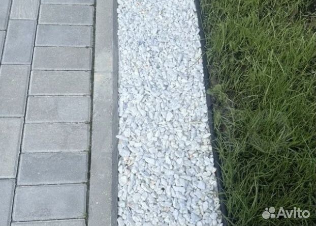 Белый мрамор щебень в мешках 20кг