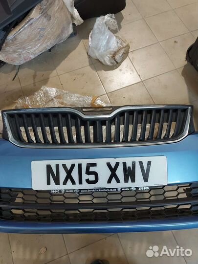 Передний бампер Skoda Rapid в сборе