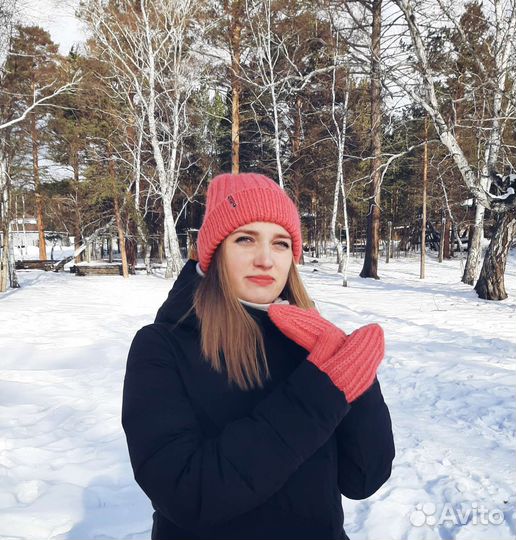 Шапка женская вязаная