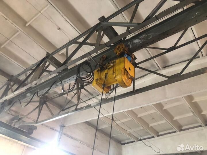 Кран-балка 5 тонн,тельфер 3.2 тонны опорная 12м