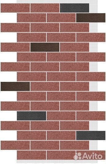 Гибкий кирпич, декоративное покрытие амк, микс 432