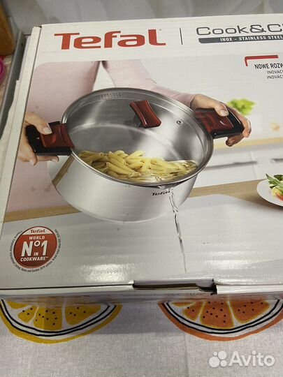 Кастрюля tefal новая 5 л индукция