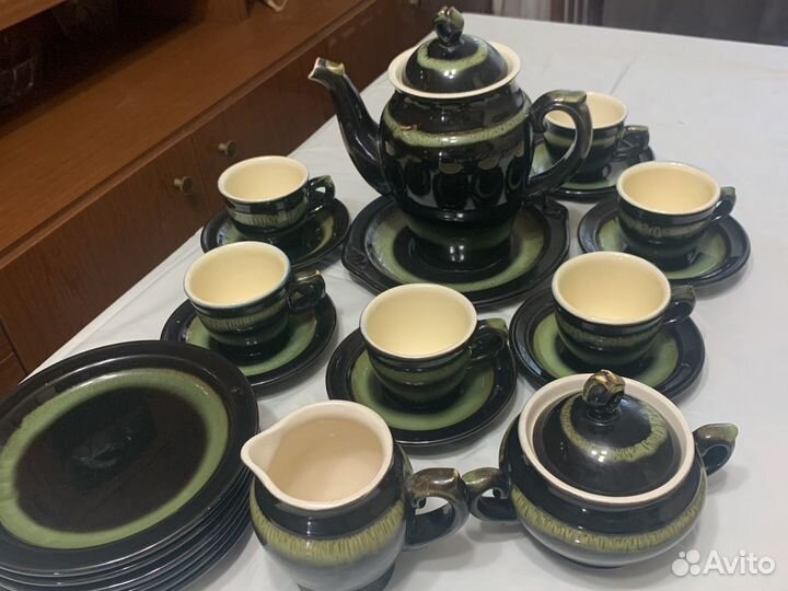 Чайный сервиз зик. Фужеры. Хрусталь. Стаканы