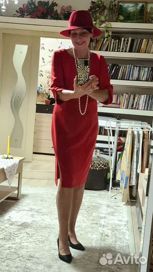 Платье трикотажное женское теплое