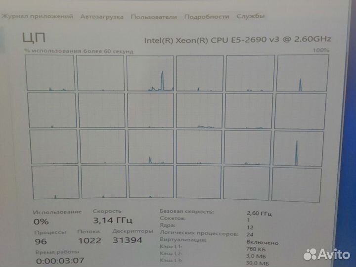 12ядер 3.5Ггц 16gb ssd256Гб xeon2690v3 комплект пк