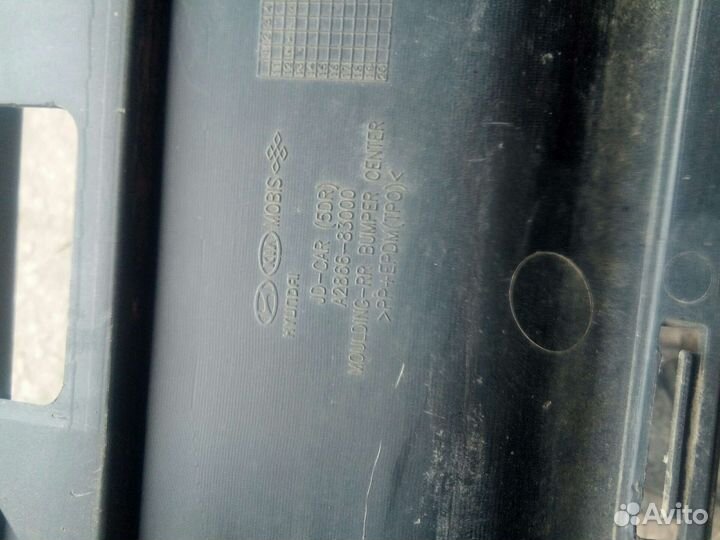 Накладка на бампер Kia Ceed 2 поколение 2012-2015