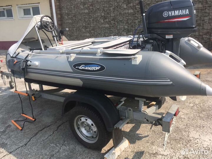 Лодка гладиатор мотор 30 лс ямаха прицеп