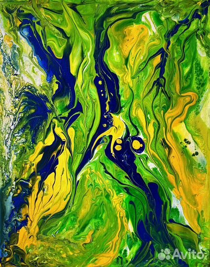 Картина в стиле абстракционизм (ручная работа)