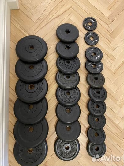 Блины Диски d26 для штанги и гантелей