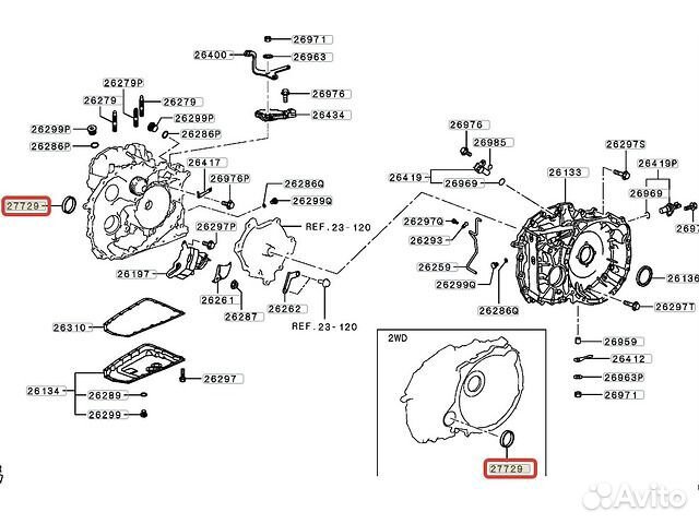 Сальник привода Lancer Outlander