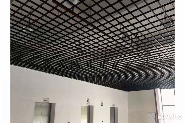 Потолок грильято черный 200х200 - опт и розница