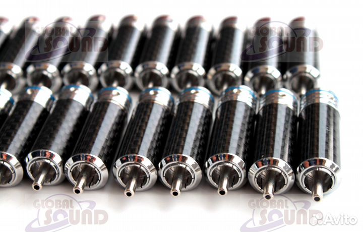 Коннектор (разъем) PCA, под пайку, карбон, родий