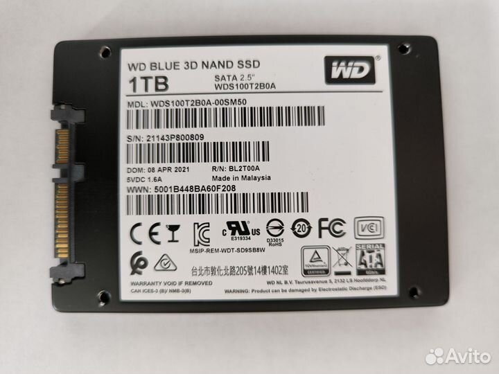 Ssd WD blue 1tb