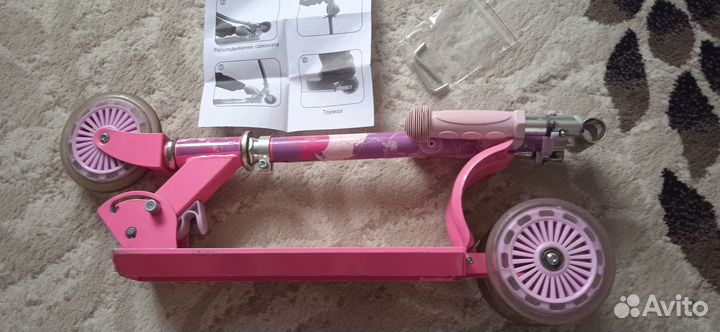 Самокат детский 3-х колесный rush action