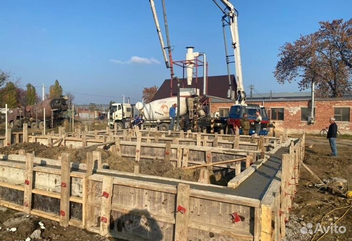 Фундамент Отмостка Бетонные работы