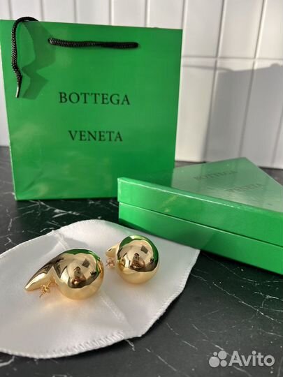 Bottega veneta серьги капли