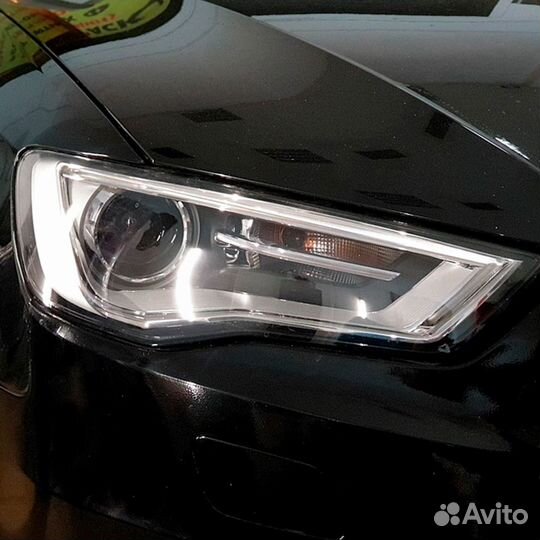 Стекло фары audi A3 (2013-2016) дорестайлинг (правое)