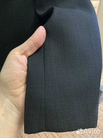 Пиджак костюм школьный черный 122