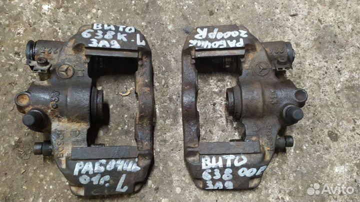 Задние суппорта mercedes vito 638к 01г