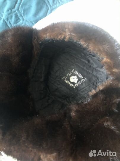 Норковая шапка мужская бу размер от 54-56