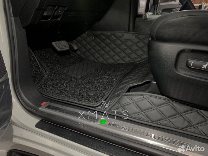 Коврики в салон из экокожи для TLC 200