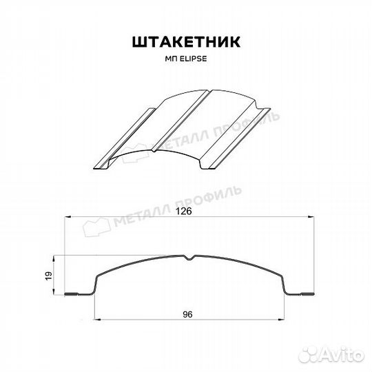Штакетник металлический