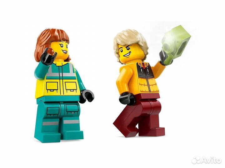 Lego City Emergency Ambulance Скорая помощь 60403