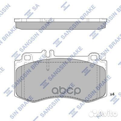 Колодки тормозные SP2378 Sangsin brake