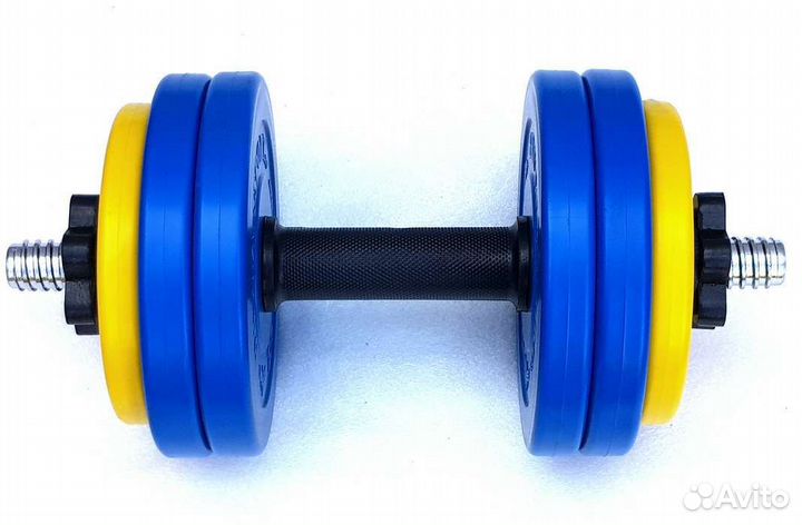 Гантели с цветными дисками