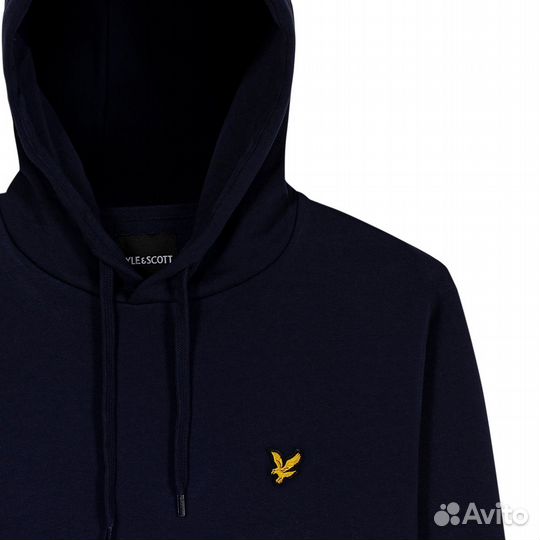 Мужская синяя хлопковая толстовка Lyle & Scott