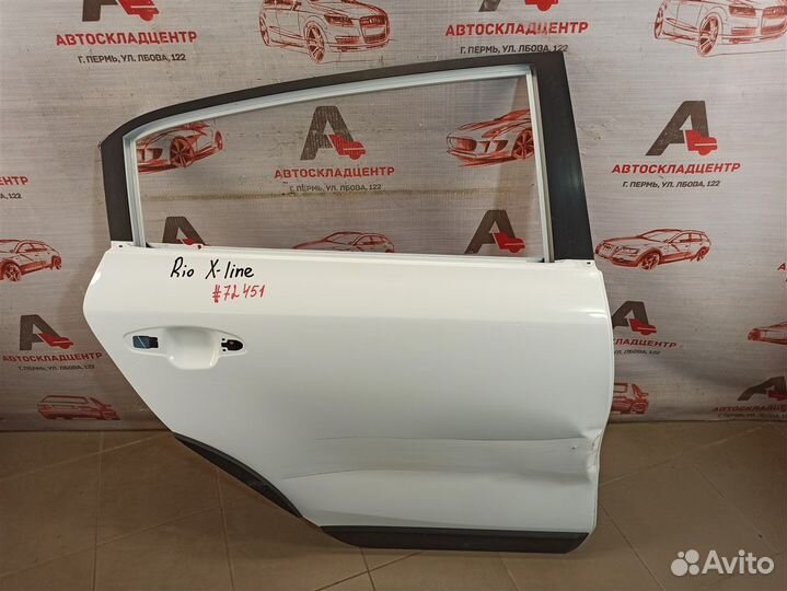 Дверь задняя правая Kia Rio X-Line с 2017 года