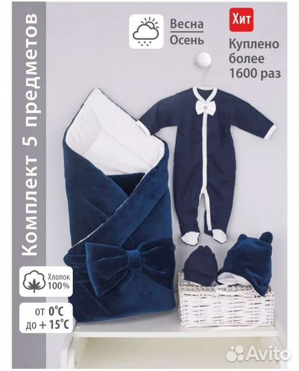 Комплект на выписку для мальчика