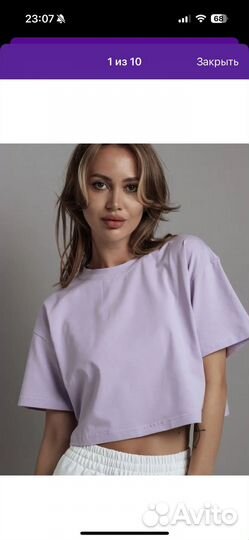 Футболка укороченная