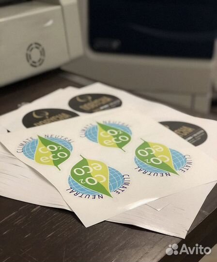 Печать наклеек любой формы