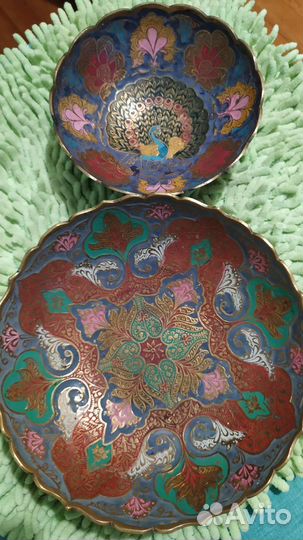 Ваза для фруктов, медь, Индия