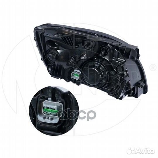 Фара левая KIA Rio II (06-11) (черная) NSP02921