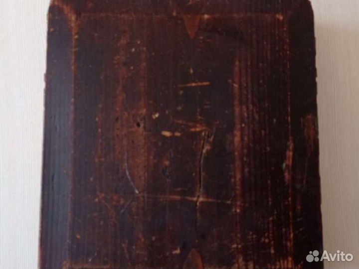 Старинная икона Иверская божья матерь в киоте