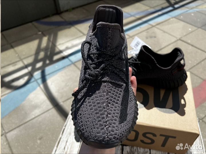 Кроссовки Adidas Yeezy Boost 350 black (черные)