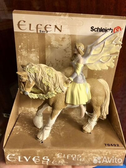 Schleich elfen - эльфийка на лошади