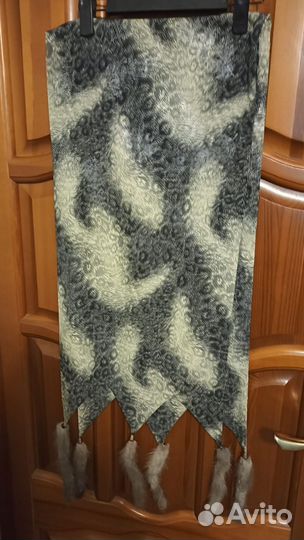 Шарф. С хвостиками норки