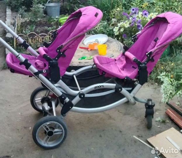 Коляска для двойни 2 в 1