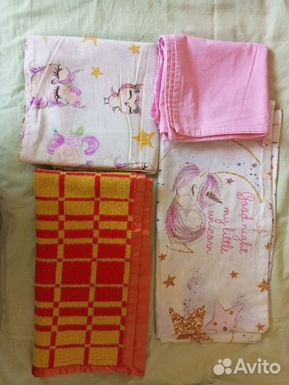 Одеяло байковое детское с пододеяльниками