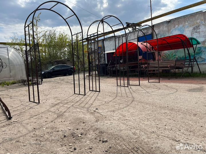 Пергола кованая, садовые арки