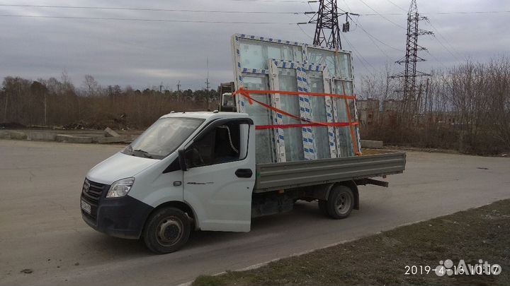 Газель с пирамидой, перевозка окон, стекла, зеркал