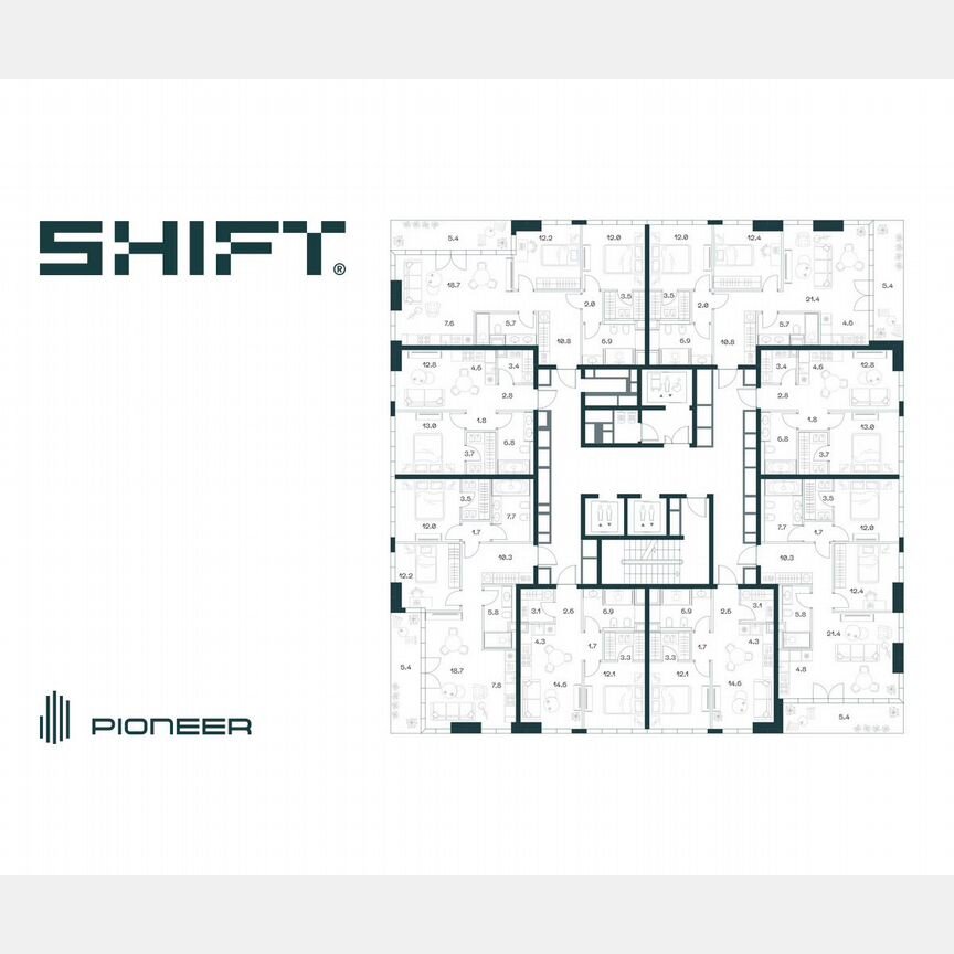 3-к. квартира, 84,8 м², 3/18 эт.
