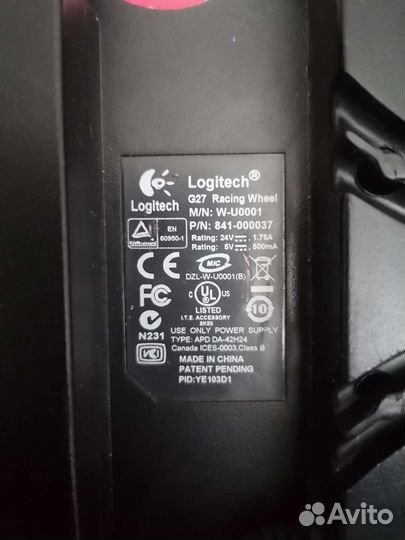 Игровой руль logitech g27