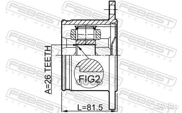 Nissan X-trail T30 2000-2006 0211-T30RH Febest