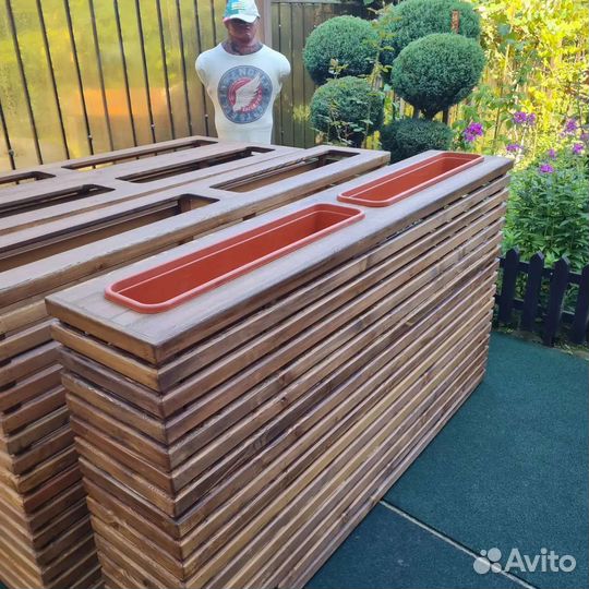 Кашпо для улицы, вазон, ограждение, клумба