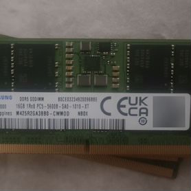 Оперативная память Samsung DDR5 16GB. Оригинал