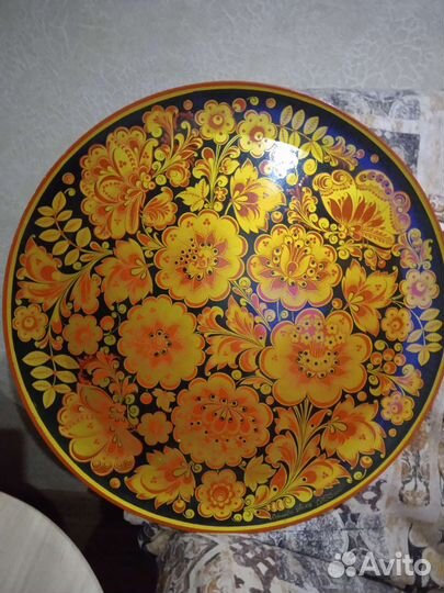 Тарелка хохлома подвесная